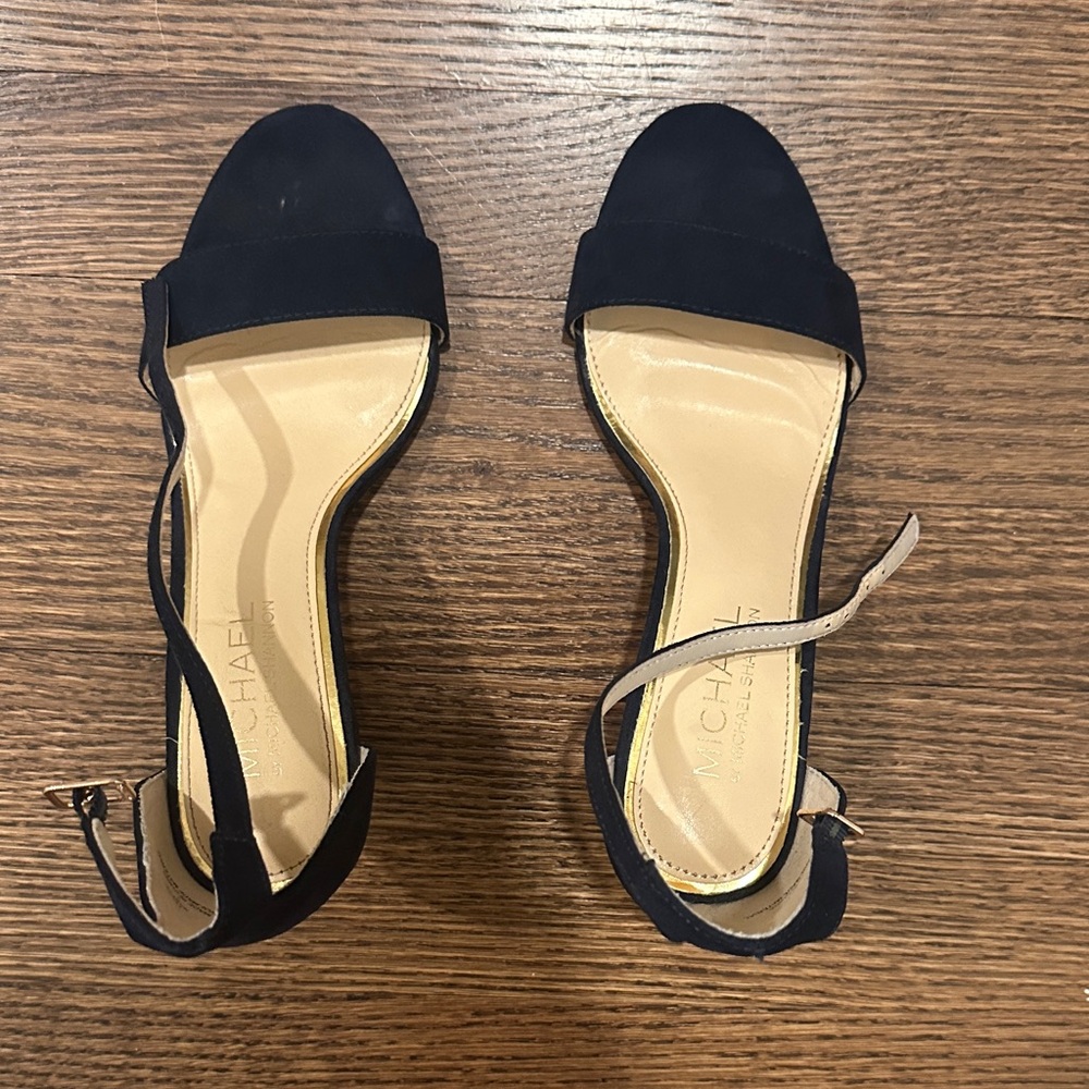 Michael Kors Black and Cream Heels